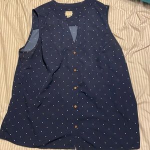 Ana xl blouse navy blue